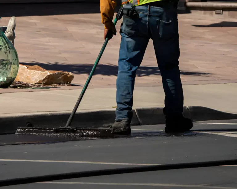 Asphalt sealcoating services by LineLava
