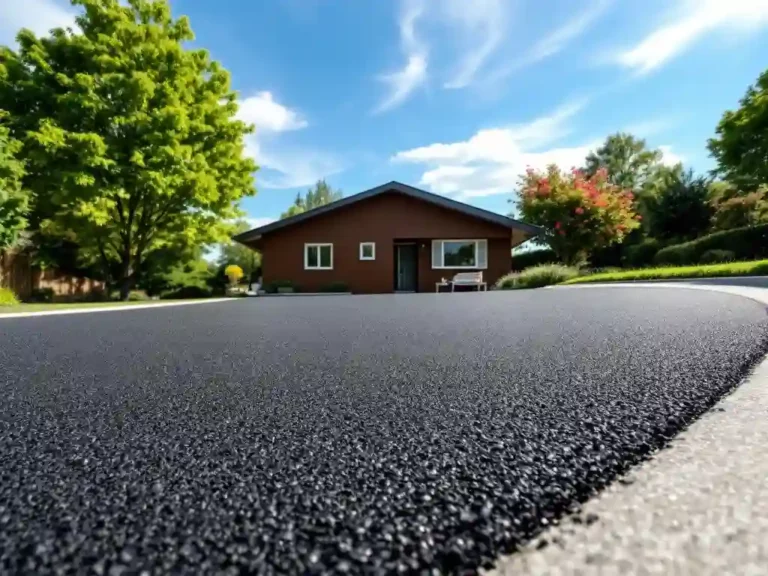 New asphalt driveway instructions showcasing a finished asphalt driveway in Sedalia, with smooth and durable paving for residential use
